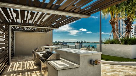 Rooftop Deck with Grill Stations