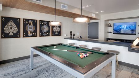 Game room featuring a billiards table
