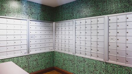Mail location with lively wall paper