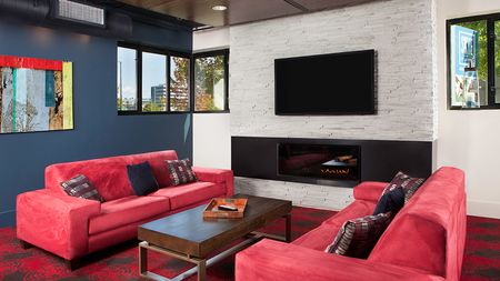 Clubroom Lounge with Fireplace