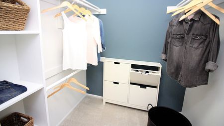 Well Designed Walk-In Closets in an Alister Town Center apartment.