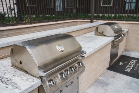 convenient on-site grills at Modera Frisco Square apartments in TX