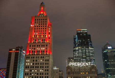 Historic Tower Lights at Night - Downtown Kansas City Apartments | The Power  Light Building