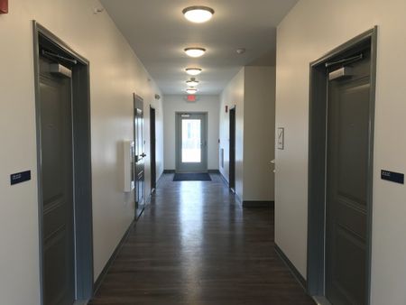 Interior corridor entry