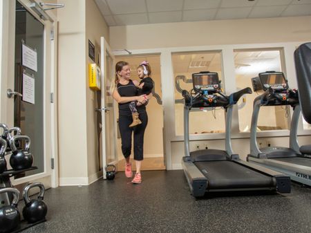Fitness Center with child