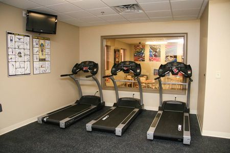 Fitness Center with child play area