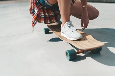 Riding Long Board
