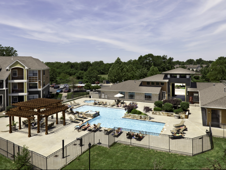 The hot tub, swimming pool and sundeck at The Reserve on West 31st
