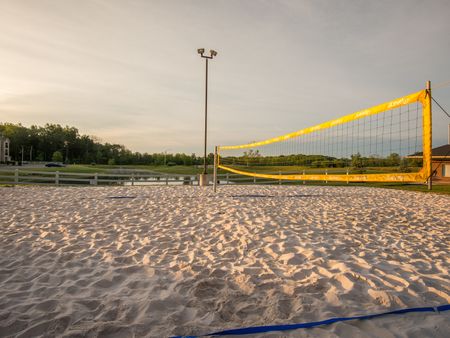 exterior view of sand volleyball court