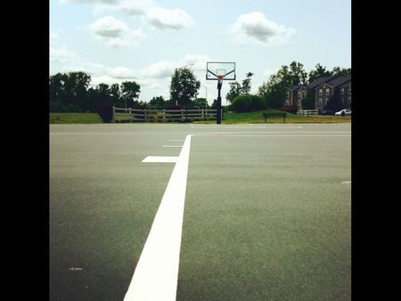 exterior view of basketball court