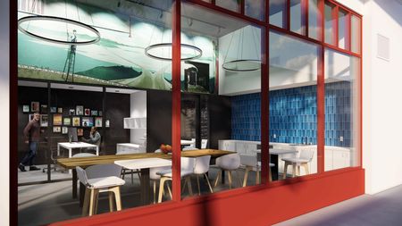 Lobby eating area