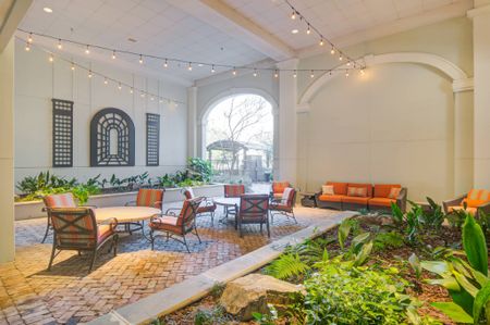 Outdoor living space at luxury apartments for rent in Atlanta, GA.