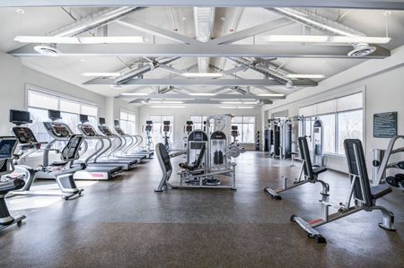 State-of-the-Art Fitness Center in an Ossining apartment complex.