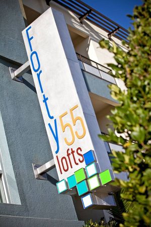 Forty55 Lofts Exterior Building Sign