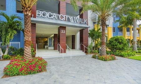Boca City Walk apartments entrance.