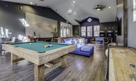 Pool Table and Media seating