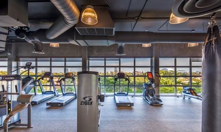 Treadmills for resident use at a rental community in Miami.