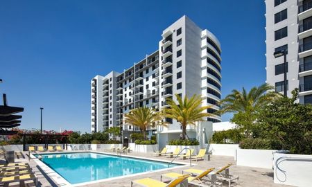 Pool at a Miami Florida apartment.