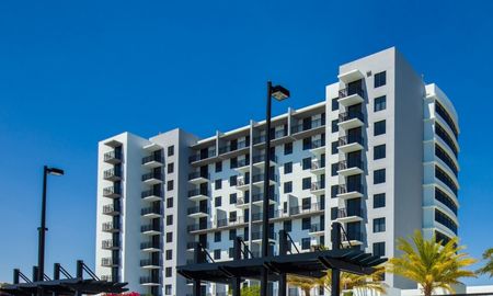 Exterior view of InTown Apartments.