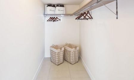 Closet in an apartment for rent in Miami Florida.