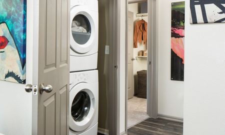 Luxury Denver apartment with in-unit washer and dryer.