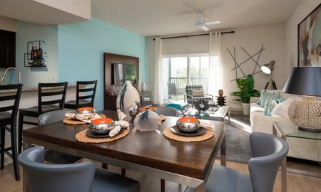 Interior view of a furnished apartment for rent in Delray Beach FL.