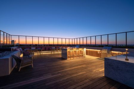 Resident lounge on 28th floor with spectacular city viewsExquisite details throughout the rooftop lounge.Outdoor kitchen & fireside lounge with sunset views.Poolside cabanas for your enjoyment.Resident lounge on 28th floor with spectacular