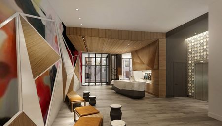 Intimate lobby & flex work space