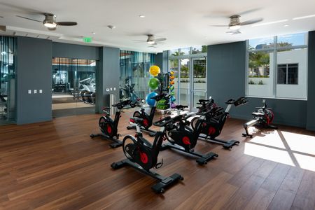 Fitness center at an apartment complex in Fort Lauderdale.