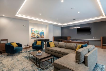 Resident lounge with billiards and gaming