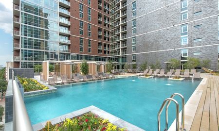 rooftop sparkling pool