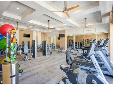 Fitness center at the mark at cityscape apartments in Boca Raton FL.