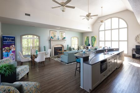 Community Center kitchen and seating