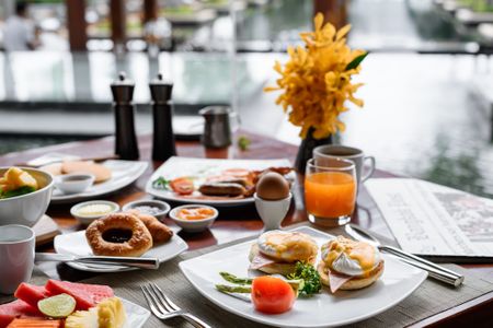 table with lunch