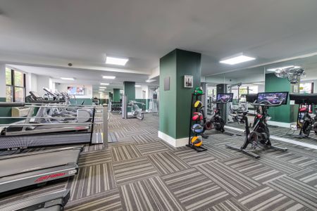Well-equipped fitness center