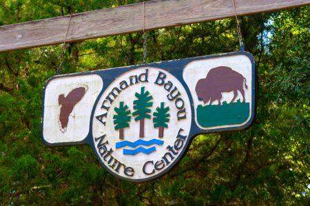 Armand Bayou Nature Center sign