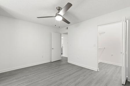 Bedroom in Clearwater, FL apartment.