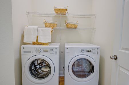 Washer & Dryer in Laundry Room