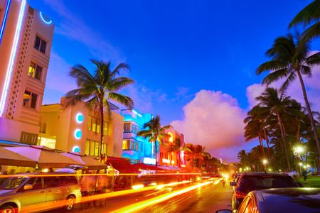 Vibrant Miami Florida nightlife