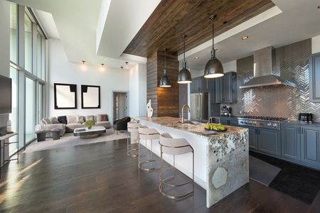 Ascent Victory Park | Penthouse | Elevated luxury penthouse living in Dallas | Kitchen and Dining Area