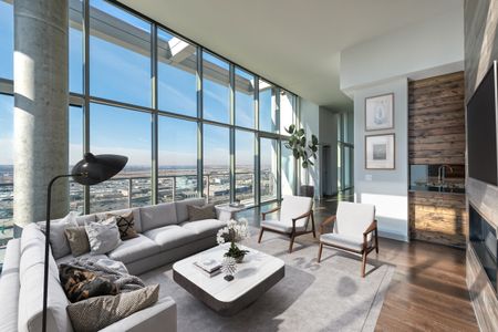 Ascent Victory Park | Penthouse | Elevated luxury penthouse living in Dallas | Bedroom | Dallas Views