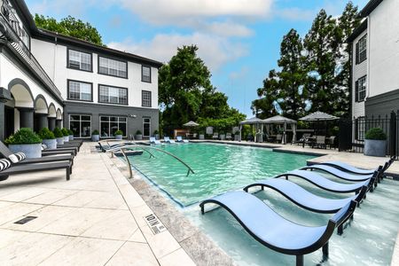 Luxury pool with tanning deck