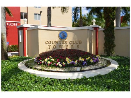 Country Club Towers, exterior, property sign