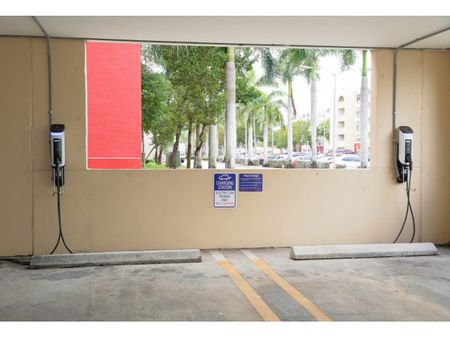 Country Club Towers, Car charging Station, Parking Garage, 2 spots, Exterior view, parking lot