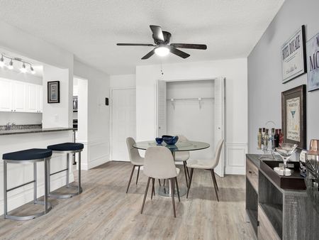 Model Unit 119 - Large Dining Area with Ceiling Fan