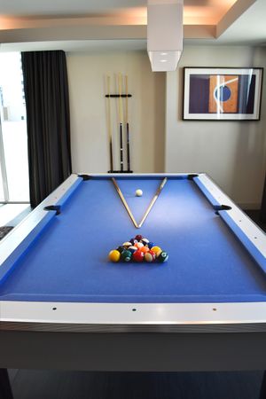 Billiards Table in Party Room