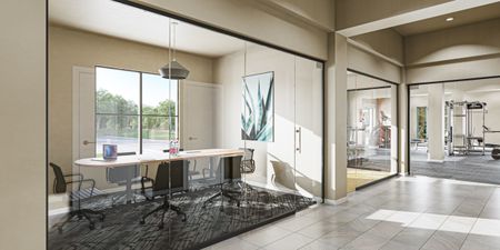 Conference Room and Fitness Center | The Oliver | St. Louis