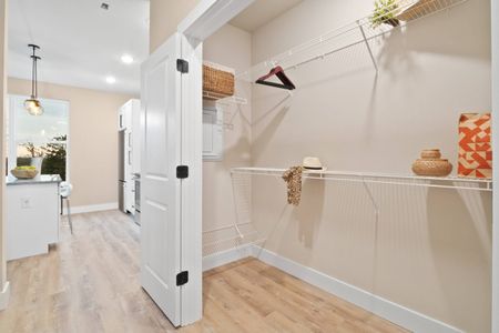 Closet: Studio, One Bathroom Oak at The Oliver