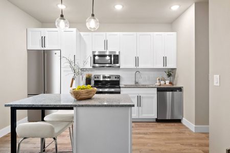 Kitchen: Studio, One Bathroom Oak at The Oliver