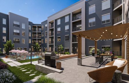 Grilling Area and Cabana | The Oliver | St. Louis